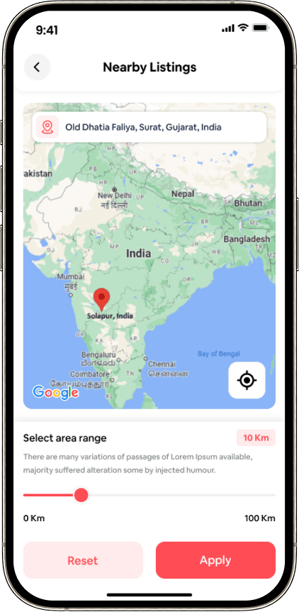 Listing Area