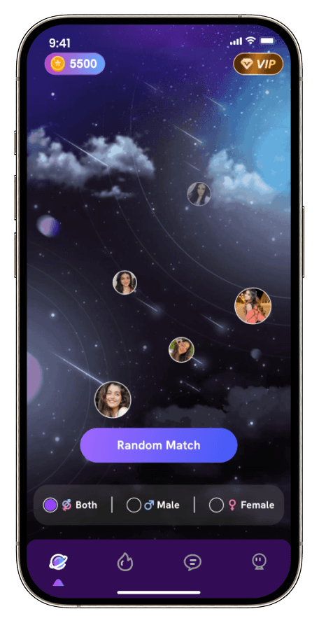 Random Match Screen