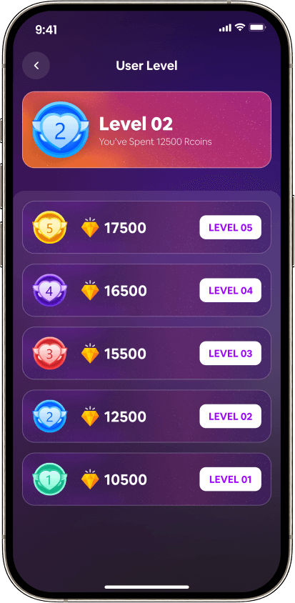 User levels system