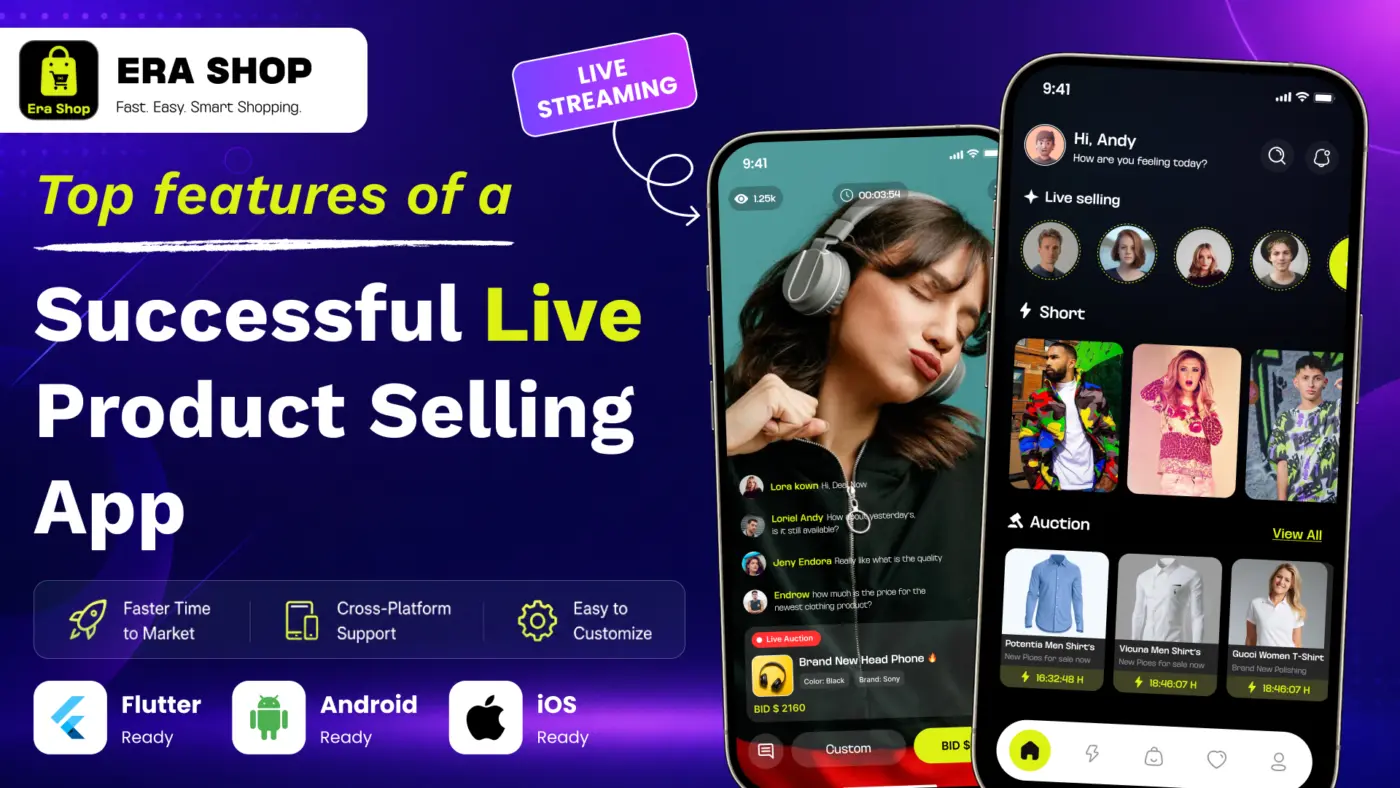 Top Features of a Successful Live Product Selling App