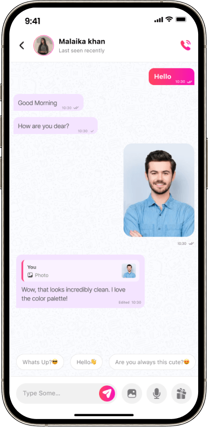 Private chat in Bango live streaming app source code