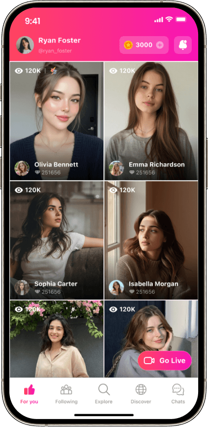 Bango Tango clone For You live streaming feed