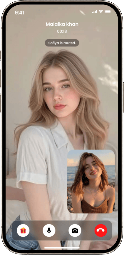 Video call feature in Bango Tango clone app