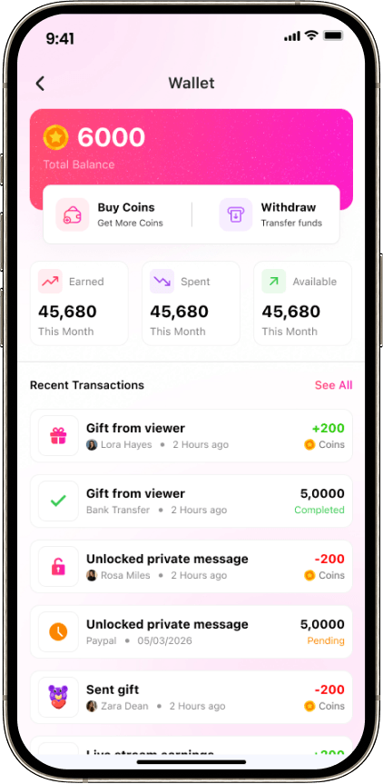 Coin wallet in Bango Tango clone source code