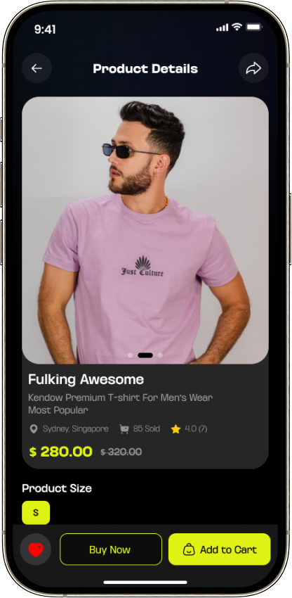 Product details page