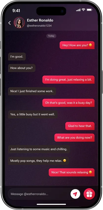 Private chat with creator