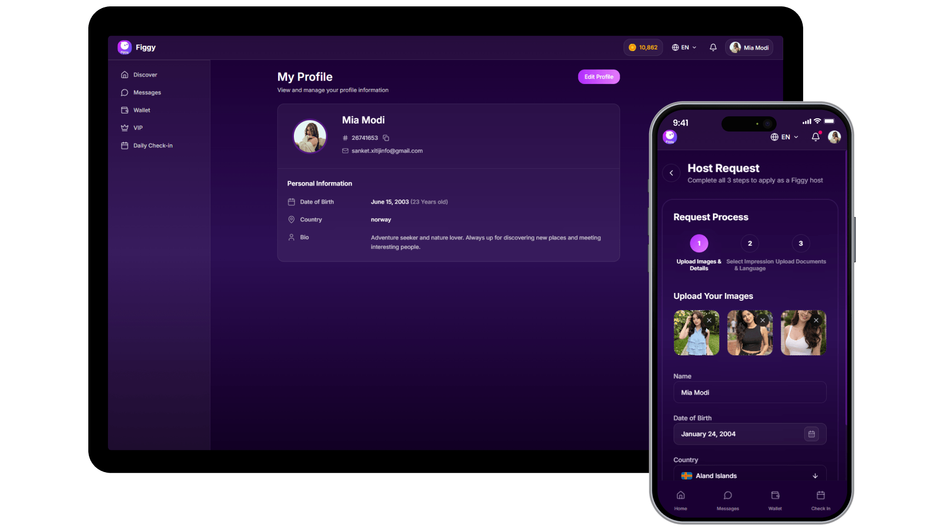 Profile Management & Host Application