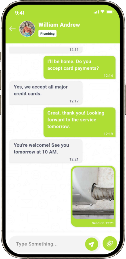 Handy agency chat