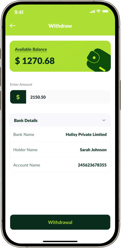 Handy expert withdrawal