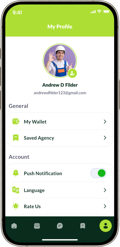 Handy user profile