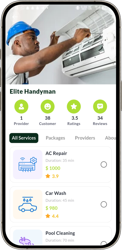 Handy — service details