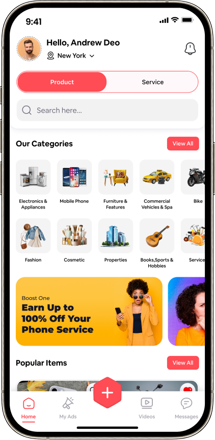 Listify home feed