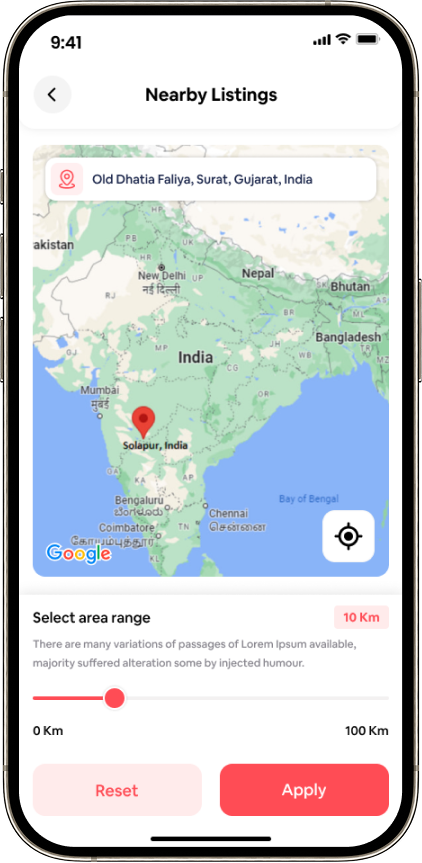 Listing Area