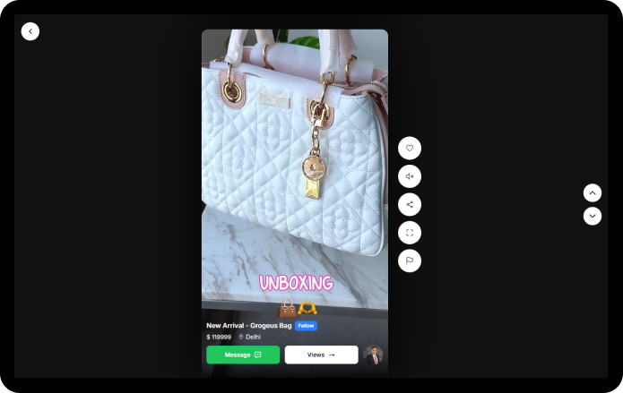 Listify web short video shopping feed