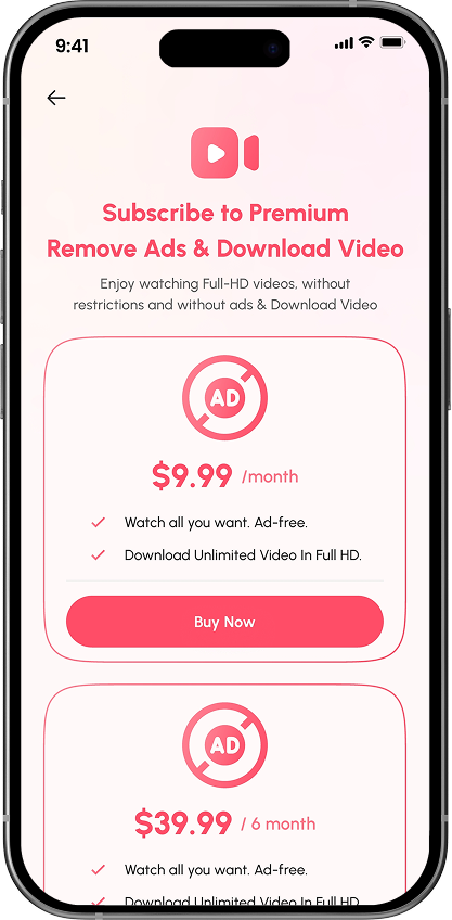 MeTube premium subscription plans