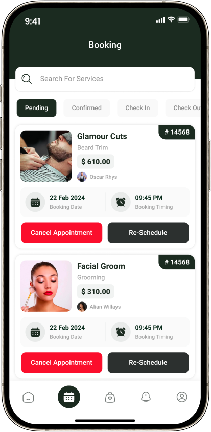 Multi Salon my bookings