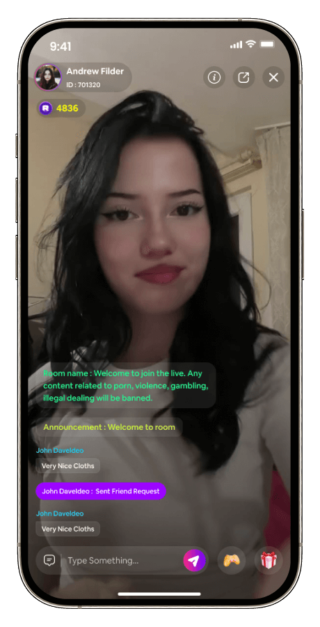 Rayzi — live streaming