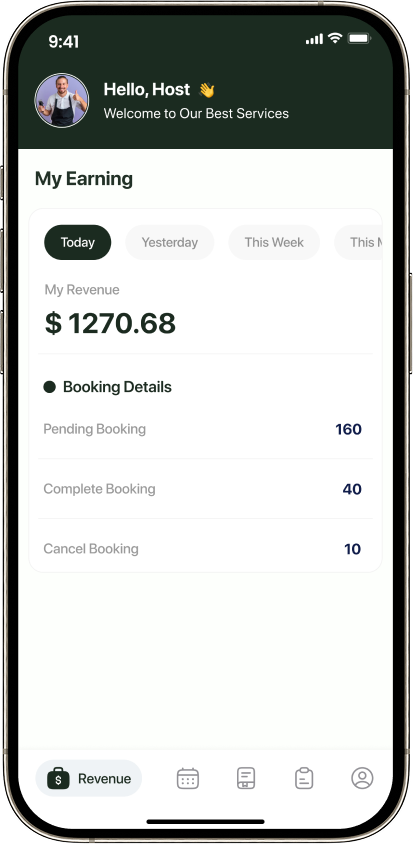 Salon Slot expert revenue dashboard