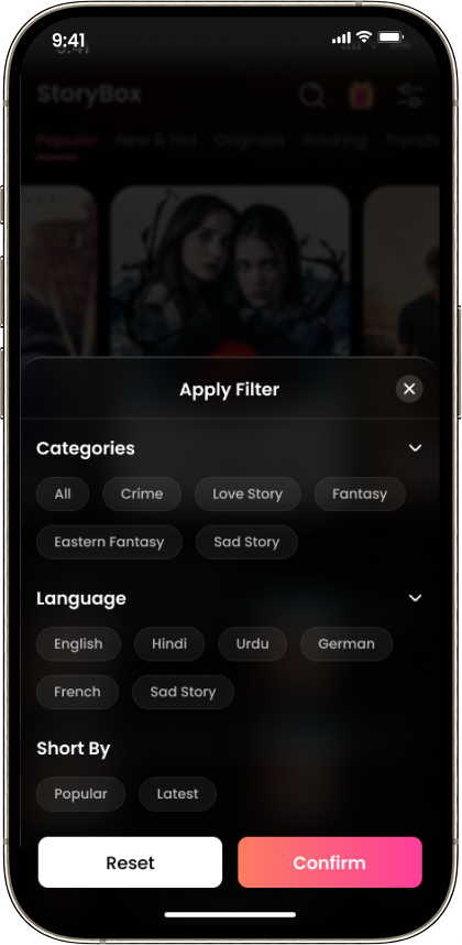 Categories & Filters