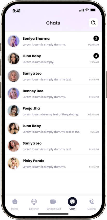 Chat conversations inbox