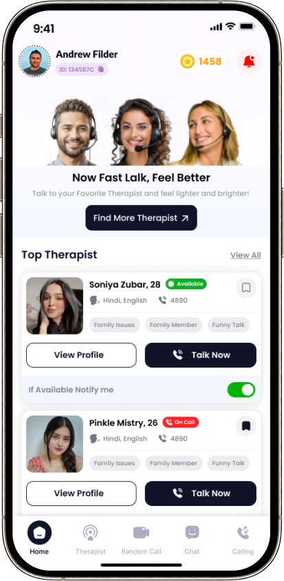Talkin — home with top therapists