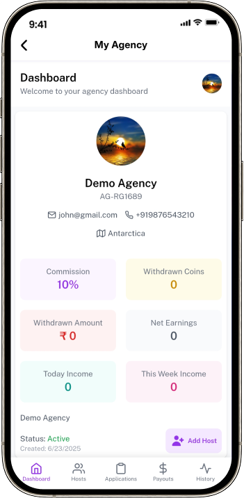 Agency Dashboard