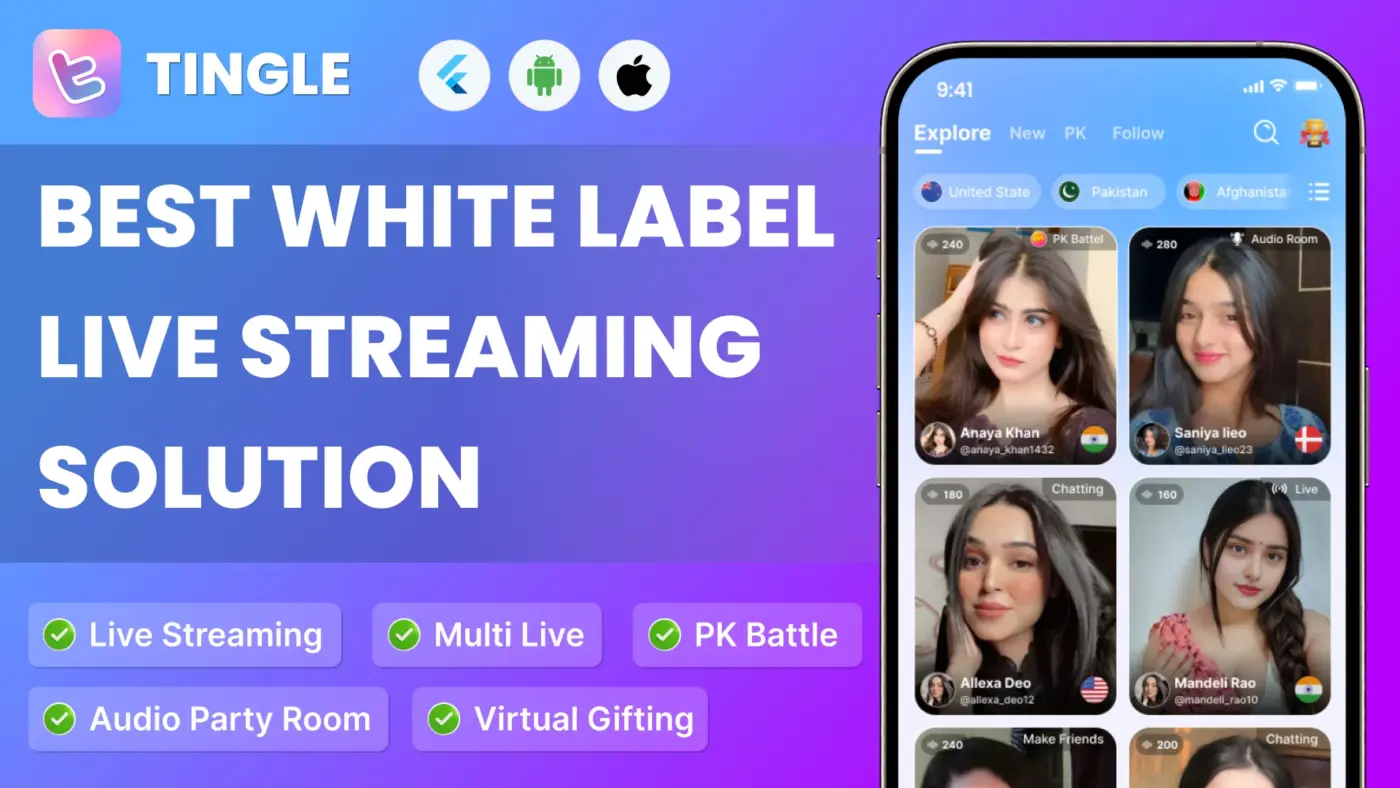 Tingle App: The Best White-Label Live Streaming Solution