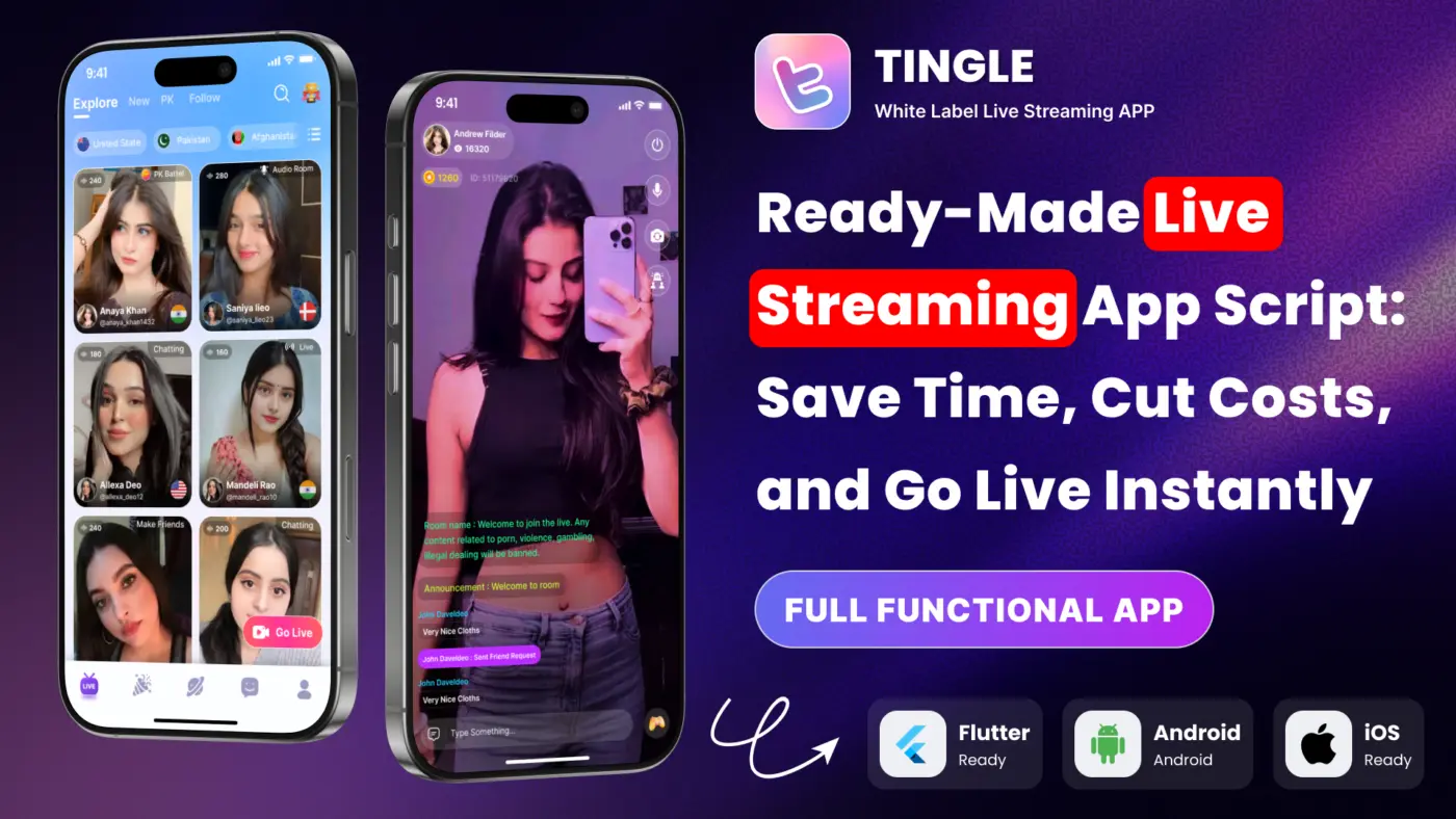 Ready-Made Live Streaming App Script: Save Time, Cut Costs, and Go Live Instantly